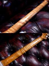 XOTiC XSC-2 5A Grade Flame Maple Neck Heavy Aged ~Ice Blue on 3TS~ #4105_9