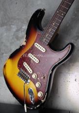 Fender Custom Shop '61 Stratocaster / Limited Edition Feded 3-Color Sunburst / Heavy Relic_4