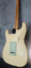 Fender Custom Shop Custom Deluxe S-1 Stratocaster S-S-H Relic / Aged Vintage White_8