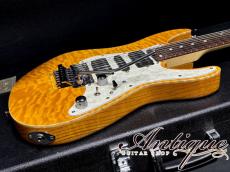 SCHECTER EX-5-24-7ST-CTM 2020 Amber /Q-Maple&S-Ash Body /H-RWFB&Maple Neck MH w/FRT N-Mint "Killer Quilt Top"_6