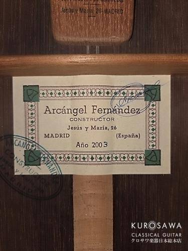 Arcangel Fernandez [アルカンヘル・フェルナンデス] 2003年製 松・ハカランダ「Sachiko Miyashita」【日本総本店2F 在庫品】