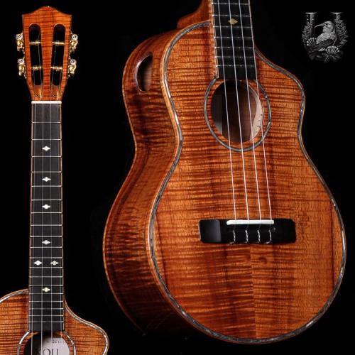 KOU ukulele Tenor A model - Premium Curly Koa -