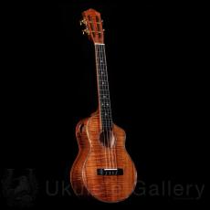 KOU ukulele Tenor A model - Premium Curly Koa -_3