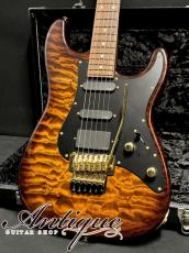 Suhr Custom Order (OKADA) Classic SSH FRT 2009 Bengal Burst /Quilt-Maple & Swamp-Ash /Pau Ferro Neck & FB /Gold-HW /EMG SLV-SLV-85 PU 3.76kg Mint Condition “Steve Lukather”_2