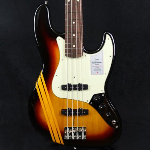 Fender Made in Japan Traditional 2025 Collection 60s Jazz Bass Competition 3-Color Sunburst / Aged Natural