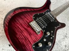 Astrum Guitars Aries HH Piezo -Magenta Burst-_3