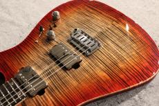 Red House 【セール】CTM Seeker S 2H 5A Flame/Mahogany/Ebony Dark Red Burst【激杢】【漆黒指板】_6