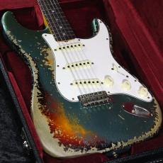 Fender Custom Shop 1965 Stratocaster S.H.Relic S.Faded Sherwood Metallic on 3-Color Sunburst #CZ585798【3.65kg】
