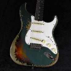 Fender Custom Shop 1965 Stratocaster S.H.Relic S.Faded Sherwood Metallic on 3-Color Sunburst #CZ585798【3.65kg】_2