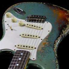 Fender Custom Shop 1965 Stratocaster S.H.Relic S.Faded Sherwood Metallic on 3-Color Sunburst #CZ585798【3.65kg】_5