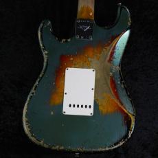 Fender Custom Shop 1965 Stratocaster S.H.Relic S.Faded Sherwood Metallic on 3-Color Sunburst #CZ585798【3.65kg】_9