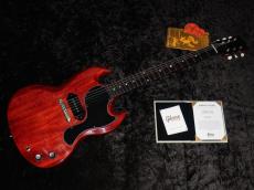 Gibson Custom Shop Murphy Lab 1963 SG Junior Lightning Bar Ultra Light Aged PSL : Cherry_6