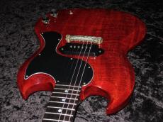 Gibson Custom Shop Murphy Lab 1963 SG Junior Lightning Bar Ultra Light Aged PSL : Cherry_8