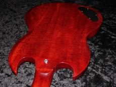 Gibson Custom Shop Murphy Lab 1963 SG Junior Lightning Bar Ultra Light Aged PSL : Cherry_9