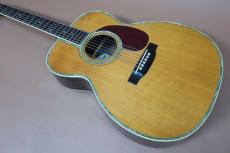 Rarewood M000-45T / Solid Spruce Top・Solid Rosewood Side and Back・Alternative Torch Inlay・000-45 Style Abalone Trim and Rosette・ Style 45 Snow flakes Inlay・Ebony Fingerboard and Bridge・Long Saddle_3