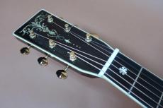 Rarewood M000-45T / Solid Spruce Top・Solid Rosewood Side and Back・Alternative Torch Inlay・000-45 Style Abalone Trim and Rosette・ Style 45 Snow flakes Inlay・Ebony Fingerboard and Bridge・Long Saddle_8