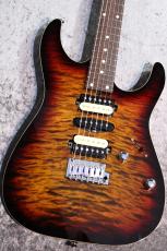 T's DST-Pro24 Type2 4A Grade Quilt Maple Top/Mahogany Back Tiger Eye Burst 【美品中古】