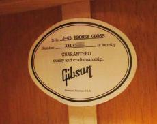 Gibson J-45 Standard Ebony Gloss 【2023年製】_8