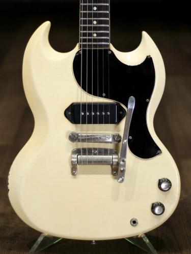 Gibson 1963 SG Junior Polaris White Tremotone Vibrola