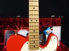 John Cruz Custom Guitars Crossville TL Model Premier Fifty Matador Red with India Ivory Strip_6