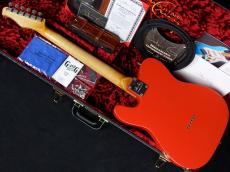 John Cruz Custom Guitars Crossville TL Model Premier Fifty Matador Red with India Ivory Strip_7