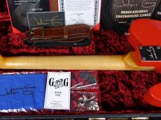 John Cruz Custom Guitars Crossville TL Model Premier Fifty Matador Red with India Ivory Strip_9