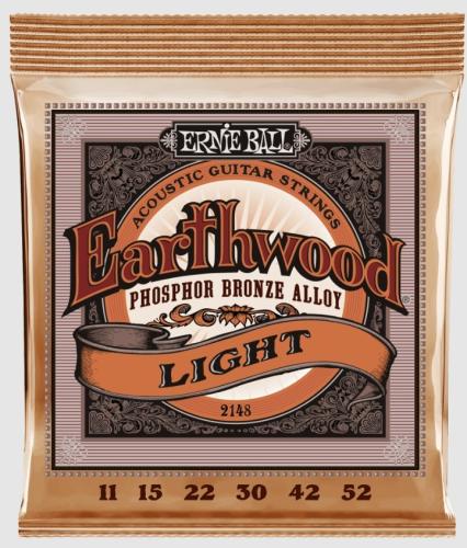 ERNIE BALL Light Earthwood Phosphor Bronze Acoustic Guitar Strings 11-52 P02148【アコギ弦】
