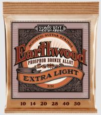 ERNIE BALL Extra Light Earthwood Phosphor Bronze Acoustic Guitar Strings 10-50 P02150【アコギ弦】