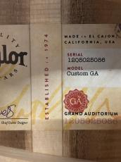 Taylor 【TaylorCustom 商談会モデル】CTM GA Master Grade Koa_6