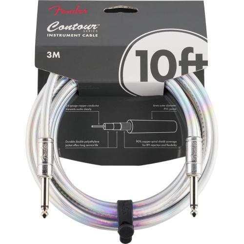 Fender Contour Instrument Cable Iridescent 10'