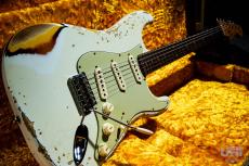 Fender Custom Shop 1961 Stratocaster Heavy Relic Super Faded Aged Sonic Blue over 3-Color Sunburst / 2023_3