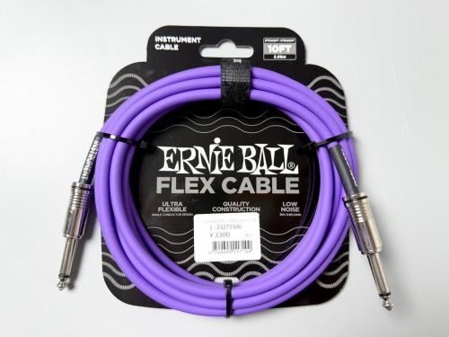 ERNIE BALL Flex Instrument Cable Straight/Straight 10ft - Purple