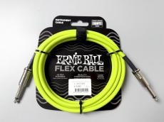 ERNIE BALL Flex Instrument Cable Straight/Straight 10ft - Green