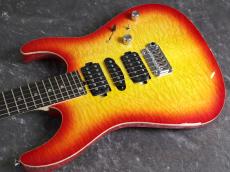 T's T's DST-Pro24 HSH 5A Quilt Maple Top/Ash Back/Ebony FB/Cherry Sunburst【5/10までの限定特価】_5