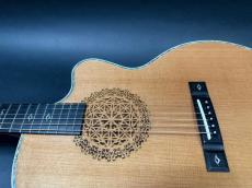 ARIA The Sandpiper SP-250J / Made in Japan・Slotted Head・Solid Seder Top・Jacaranda Side and Back・Abalone TrimEbony Fingerboard and Bridge・With Fishman Prifix Pro Blend PU【With Gig Case】2020年頃製_11