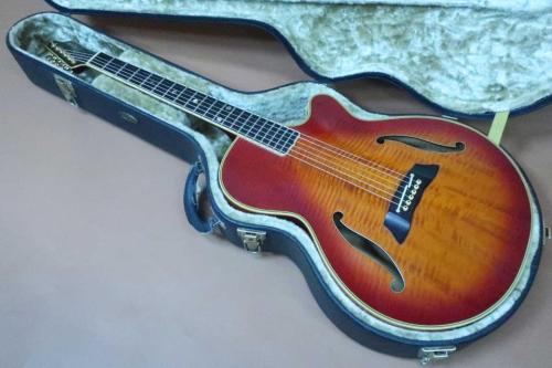 Takamine NPT-115-6(T.N) / Single Side Head・Original Gold peg・Flame Maple Arched Top Flame Maple Side and Flame Maple Arched Back・Ebony fingerboard・f-Sound Hole・With Original NPT ”赤-Pre”Pickup【With Original Har