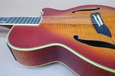 Takamine NPT-115-6(T.N) / Single Side Head・Original Gold peg・Flame Maple Arched Top Flame Maple Side and Flame Maple Arched Back・Ebony fingerboard・f-Sound Hole・With Original NPT ”赤-Pre”Pickup【With Original Har_13