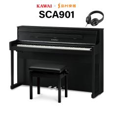 KAWAI SCA901MB モダンブラック 木製鍵盤