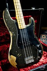 Fender Custom Shop J Signature Precision Bass Heavy Relic Black Gold Masterbuilt By Greg Fessler_2