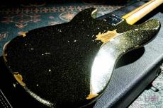 Fender Custom Shop J Signature Precision Bass Heavy Relic Black Gold Masterbuilt By Greg Fessler_8