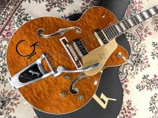 Gretsch Gretsch G6120TGQM-56 LTD Edition Quilt Classic Chet Atkins Hollow Body- Roundup Orang≒3.04kg_4