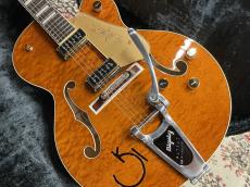 Gretsch Gretsch G6120TGQM-56 LTD Edition Quilt Classic Chet Atkins Hollow Body- Roundup Orang≒3.04kg_5