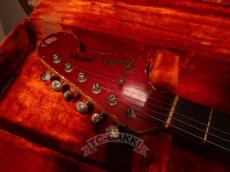 Fender 1964 JAGUAR Matching Head Candy Apple Red_4