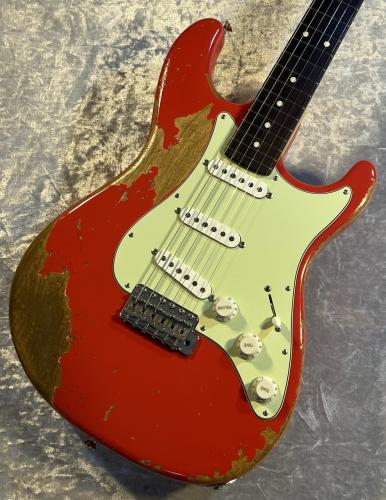 Sugi Kurosawa Limited Stargazer SSS Alder/Vintage Rosewood FB/Fiesta Red Aged 【3.47kg】