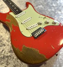 Sugi Kurosawa Limited Stargazer SSS Alder/Vintage Rosewood FB/Fiesta Red Aged 【3.47kg】_4