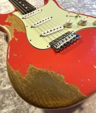 Sugi Kurosawa Limited Stargazer SSS Alder/Vintage Rosewood FB/Fiesta Red Aged 【3.47kg】_6