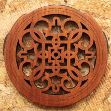 LUTE HOLE #13 Mahogany