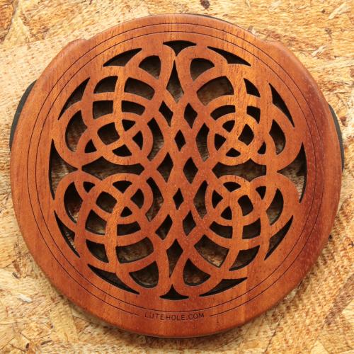 LUTE HOLE #4 Mahogany