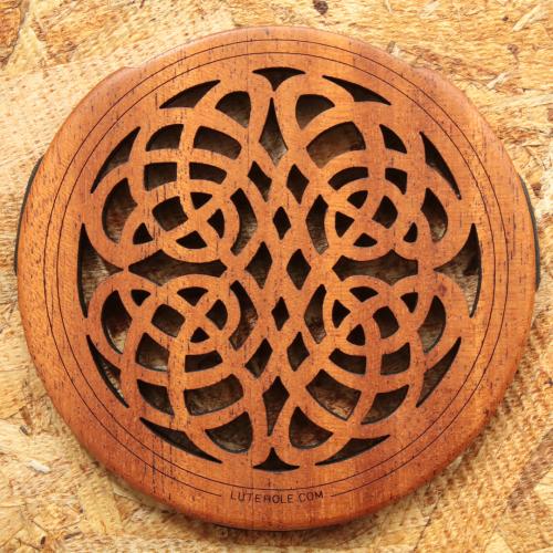 LUTE HOLE #4 Mahogany