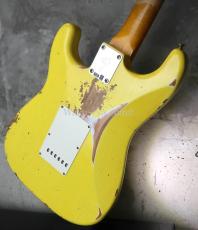 Fender Custom Shop '69 Stratocaster Heavy Relic Reverse Headstock / Aged Canary Yellow_9